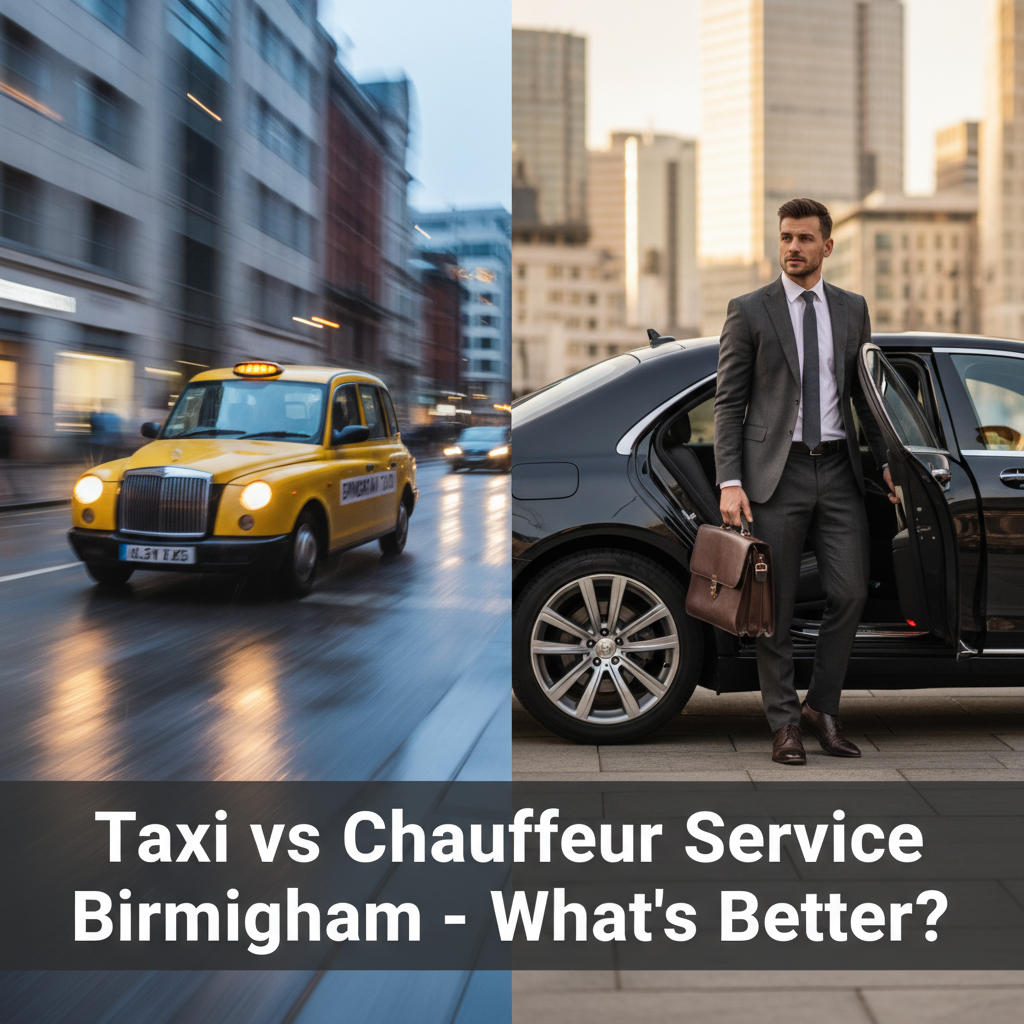 Birmingham Taxi vs Chauffeur: Which is Best? 4 Birmingham Taxi vs Chauffeur: Which is Best? 1