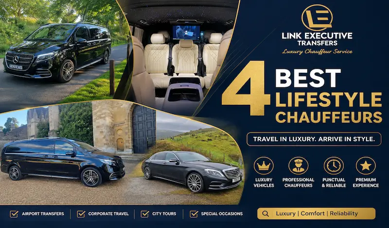 4 Best Lifestyle Chauffeurs Alternatives for Luxury Travel 3 4 Best Lifestyle Chauffeurs with luxury Mercedes vehicles and premium chauffeur service by Link Executive Transfers
