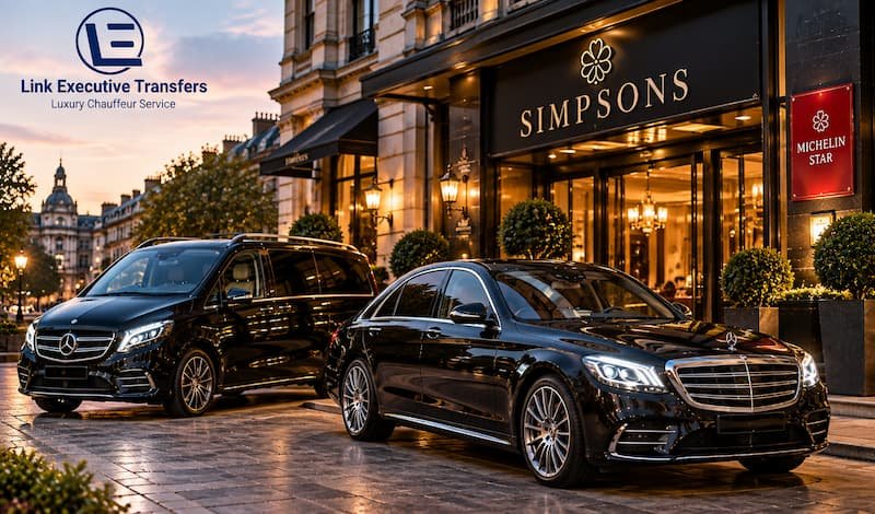 Birmingham to London shopping trip by chauffeur service with luxury Mercedes-Benz