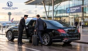Mercedes-Benz S-Class chauffeur car at Birmingham Airport drop-off Best Hotels Near Birmingham Airport